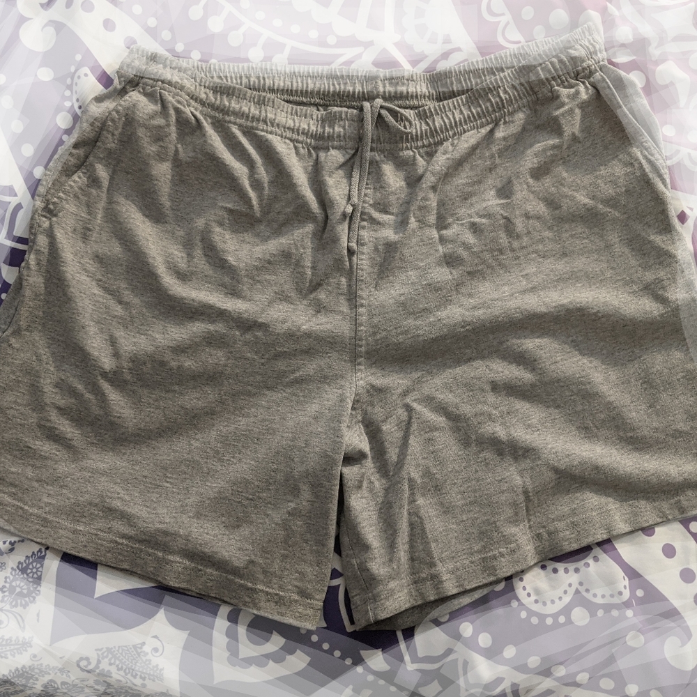 Gray gym shorts